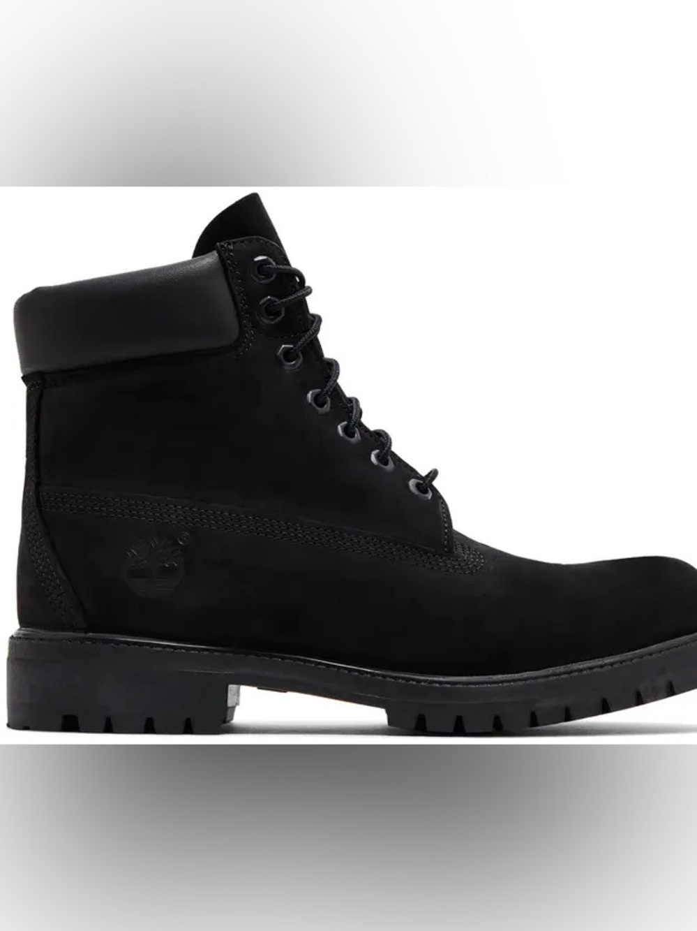 Timberland Black Premium 6-Inch Lace-Up Boots